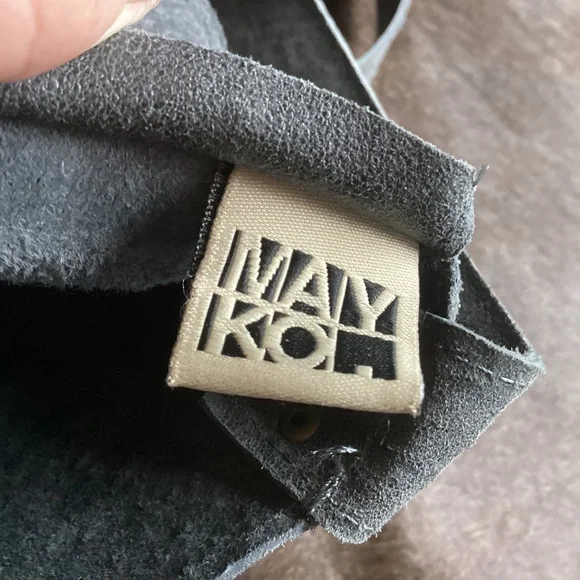 MAYKO Bags SLS Big Suede Leather Top Flap Satchel Crossbody Handbag Israel - Picture 8 of 12